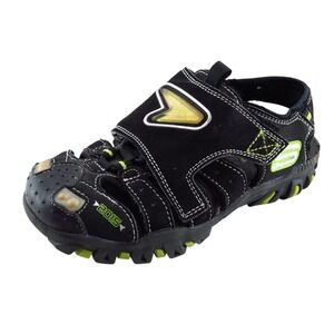Skechers Luminators Black Synthetic Sandals Toddler Boys Sz 12‎